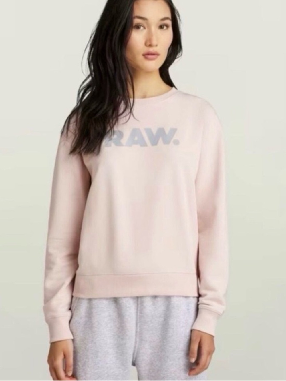 G-STAR RAW Premium Core Raw Crewneck Sweatshirt Pink Size Small NWT New in Bag
